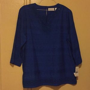 Royal Blue Blouse